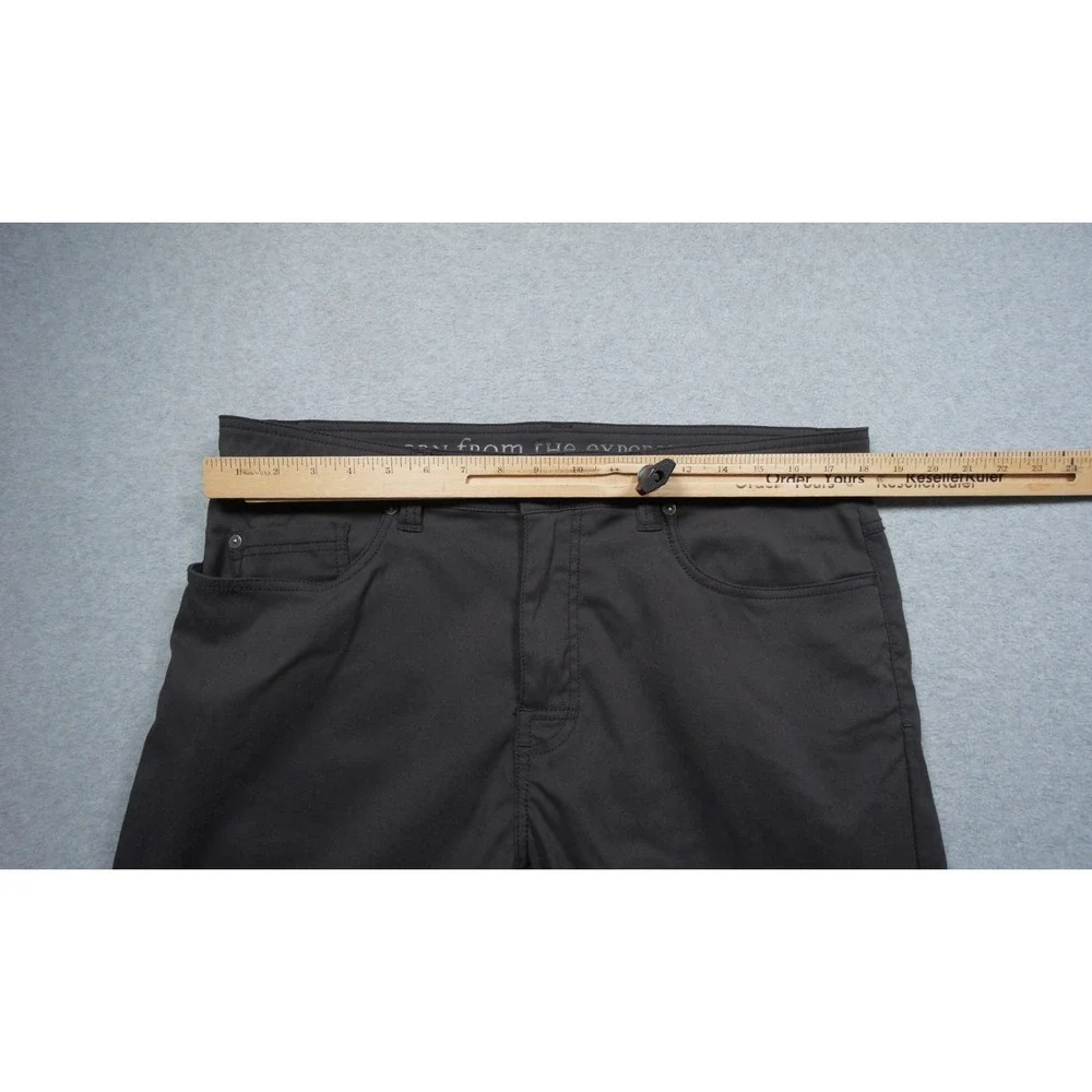 Prana Pants Mens 36x30 Gray Chino Slim Fit Stretch Casual Hiking Outdoors Adult